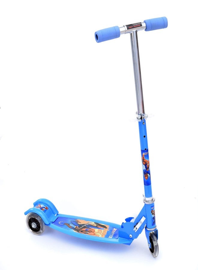 IRIS Kids Foldable 3 Wheel Scooter Tricycle for Indoor & Outdoor Fun (Blue) - Image 1